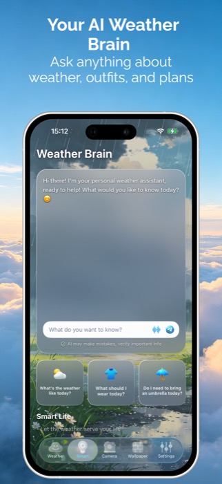 WeatherMind smart recommendations preview